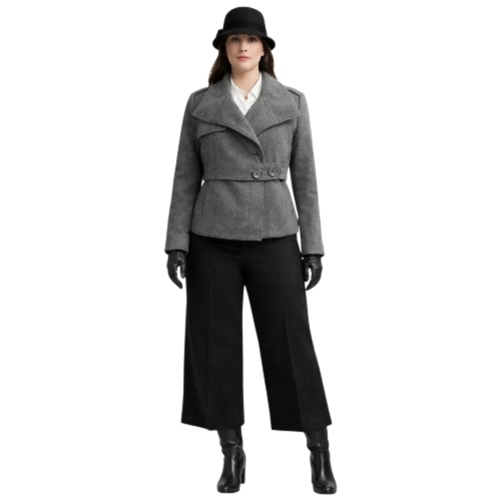 Millard Fillmore Gray wool Jacket coat grey - Picture 1 of 8